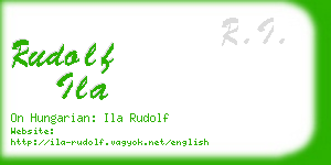 rudolf ila business card